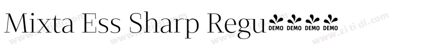 Mixta Ess Sharp Regu字体转换